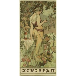 Plakát – Koňak Bisquit (1899)