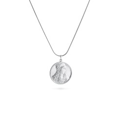 Silver medallion with chain 1
