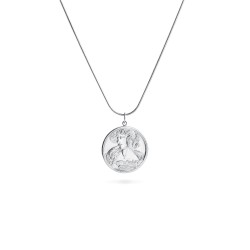 Silver medallion with chain 4