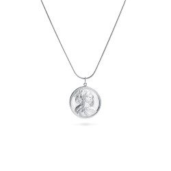Silver medallion with chain 5